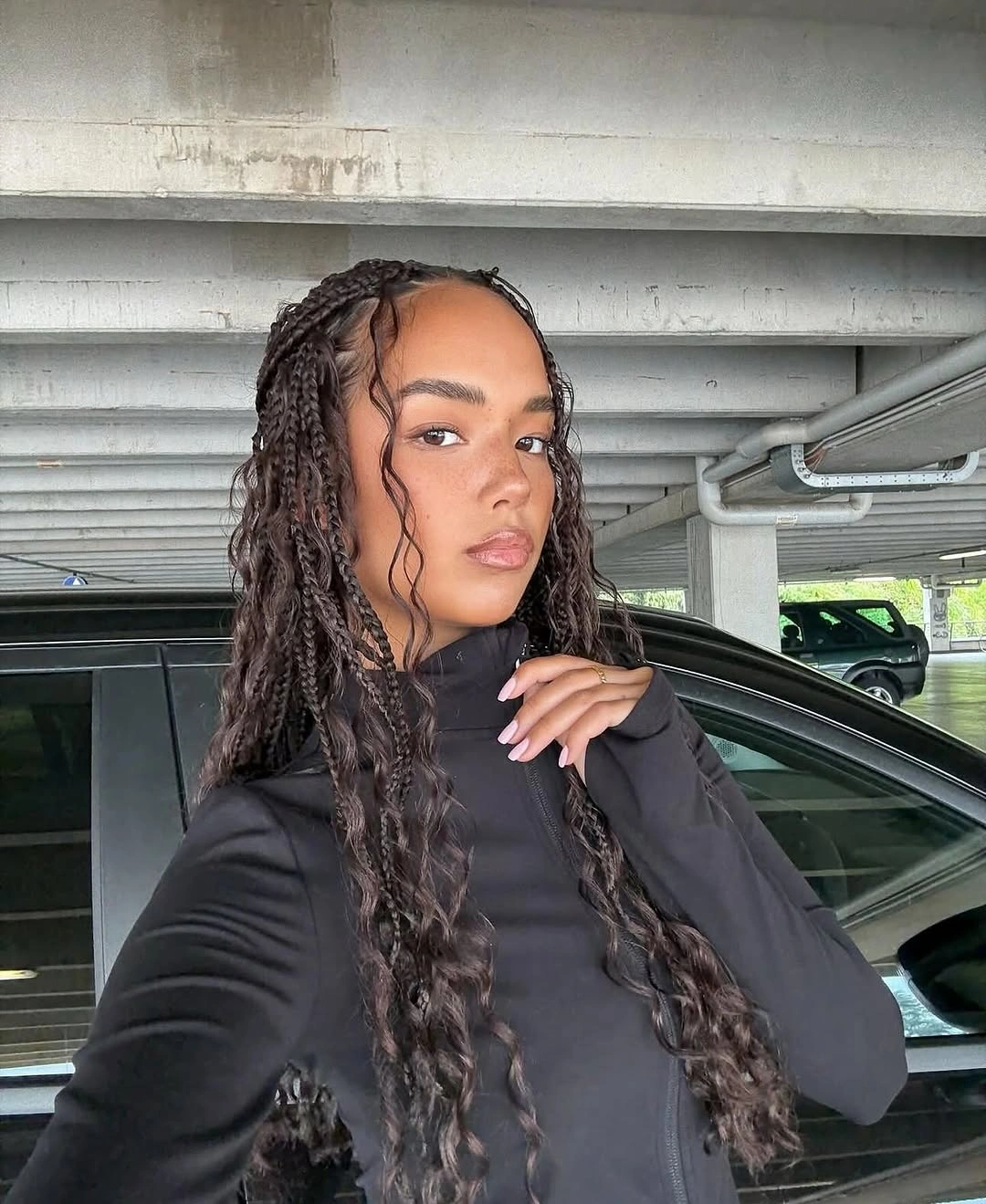 goddess braid Minimalist Goddess Braids with Loose Natural Texture