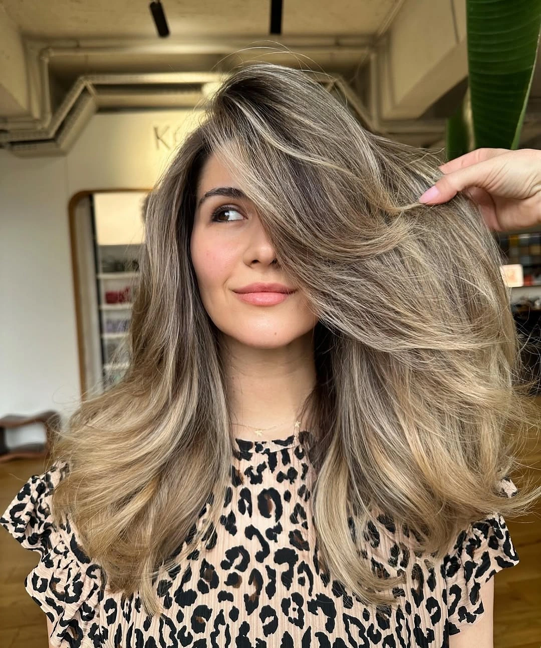 Hair Lowlights: Color Ideas and Inspiration Voluminous Mushroom Beige With Luxurious Soft Lowlights
