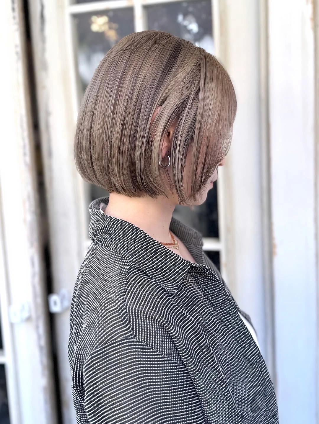 Hair Lowlights: Color Ideas and Inspiration Precision Mushroom Bob With Modern Dimension