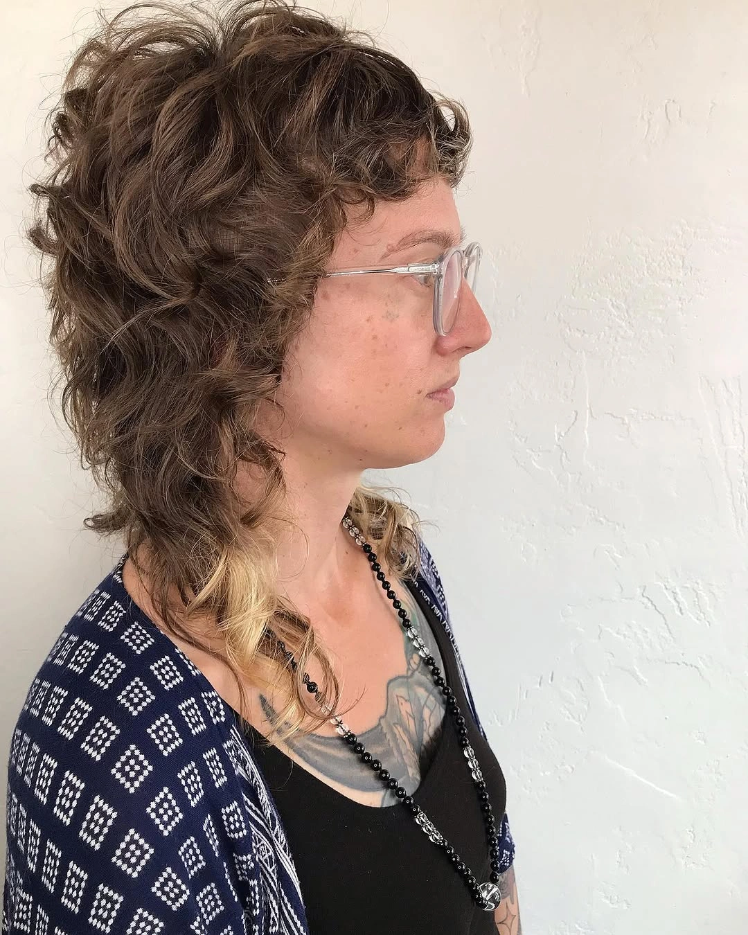 heatless curls hairstyle Modern Wolf Cut with Soft Heatless Texture