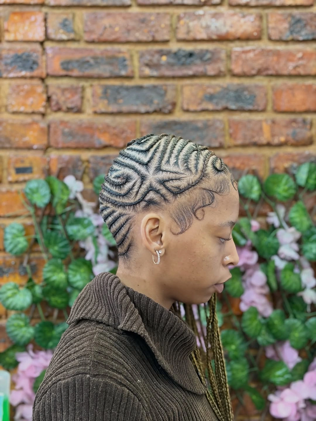 lemonade braid hairstyle Graphic Stitch Lemonade Braids With Artistic Patterns