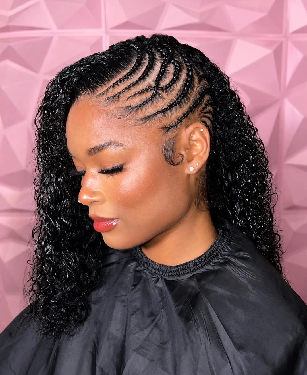 lemonade braid hairstyle Sleek Wet-Look Lemonade Braids For Everyday Glamour