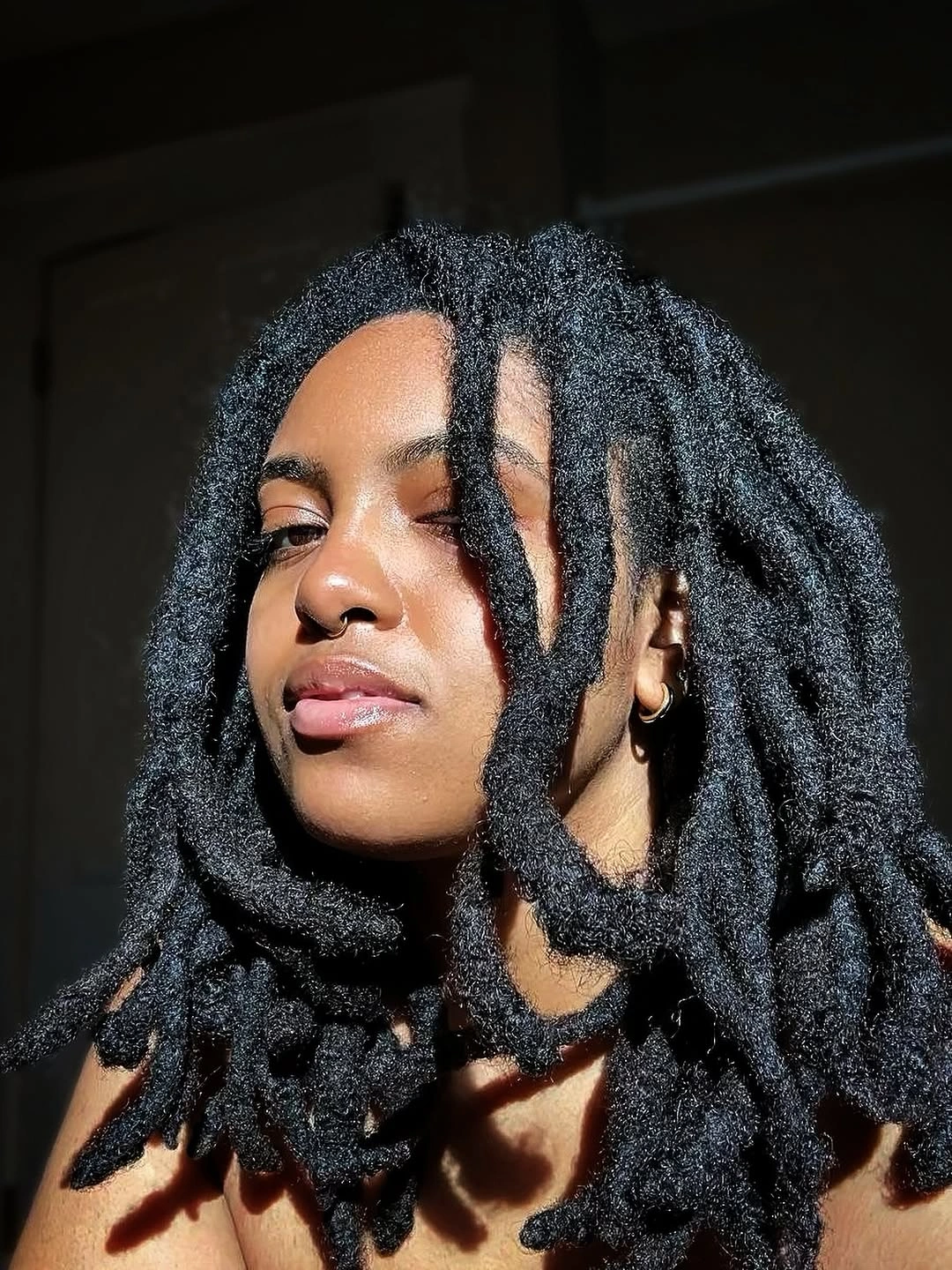 locs hairstyles for black women Classic Thick Freeform-Inspired Locs
