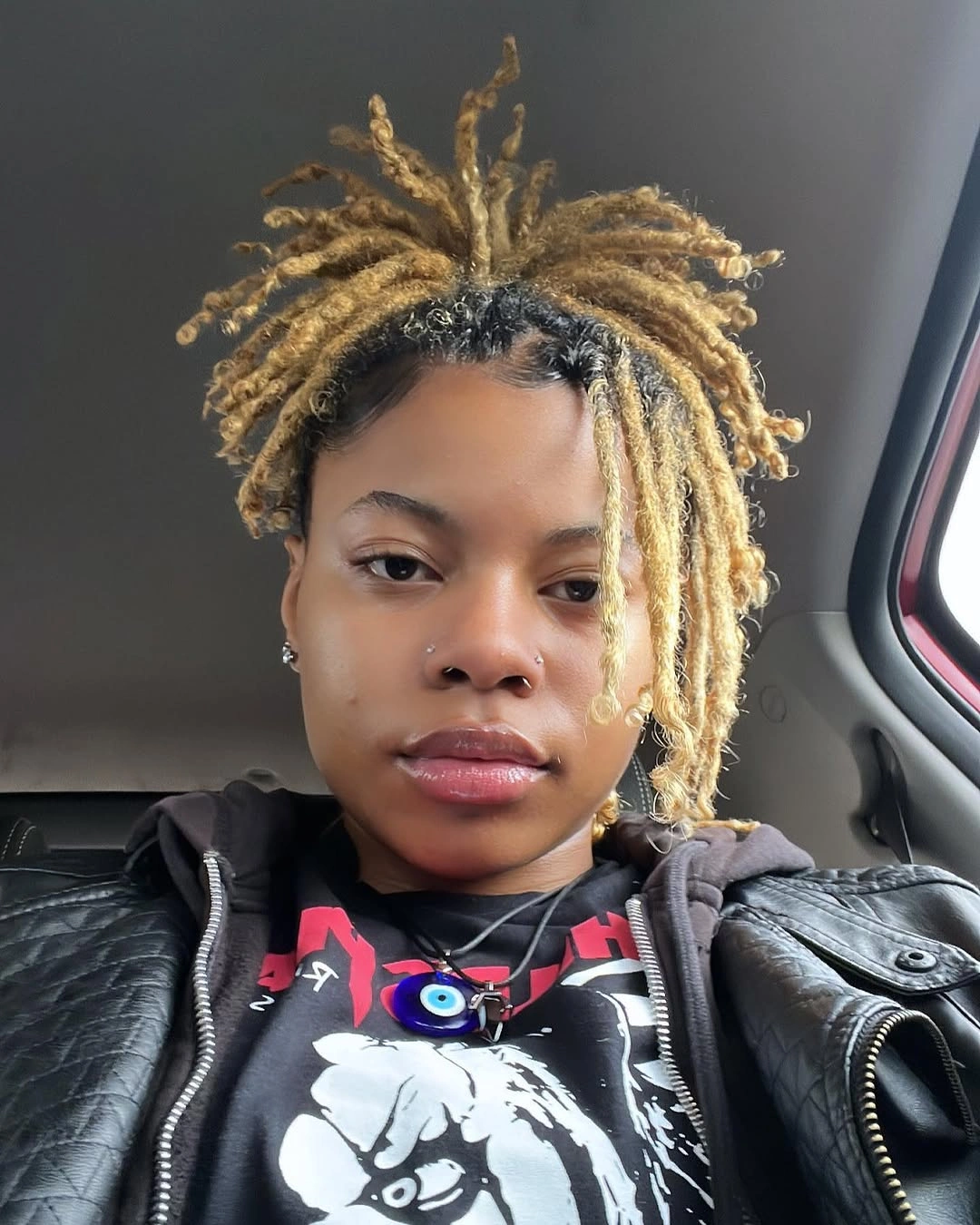locs hairstyles for black women Golden High Ponytail with Blonde Locs