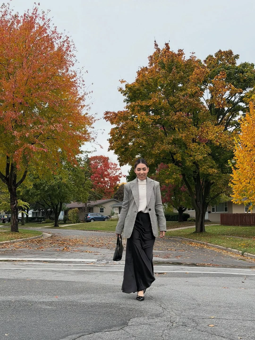 modest fall outfits 2026 Tailored Blazers With Flowing Satin Elegance
