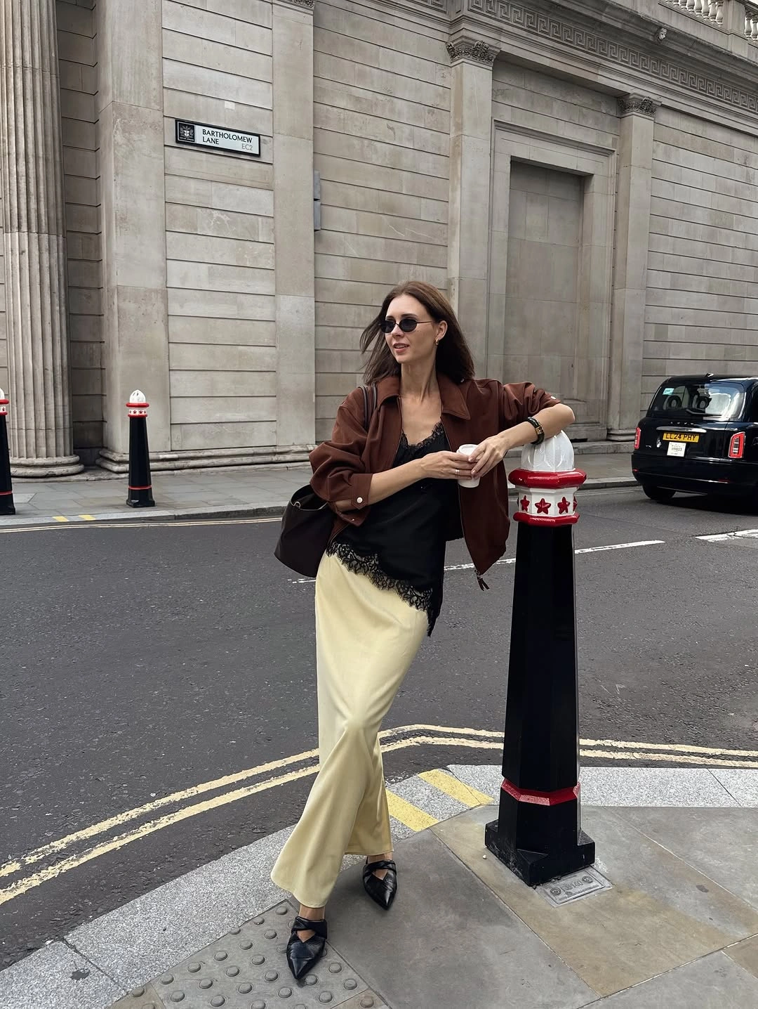 September fashion trends 2026 Chocolate Blazer With Pale Yellow Trousers