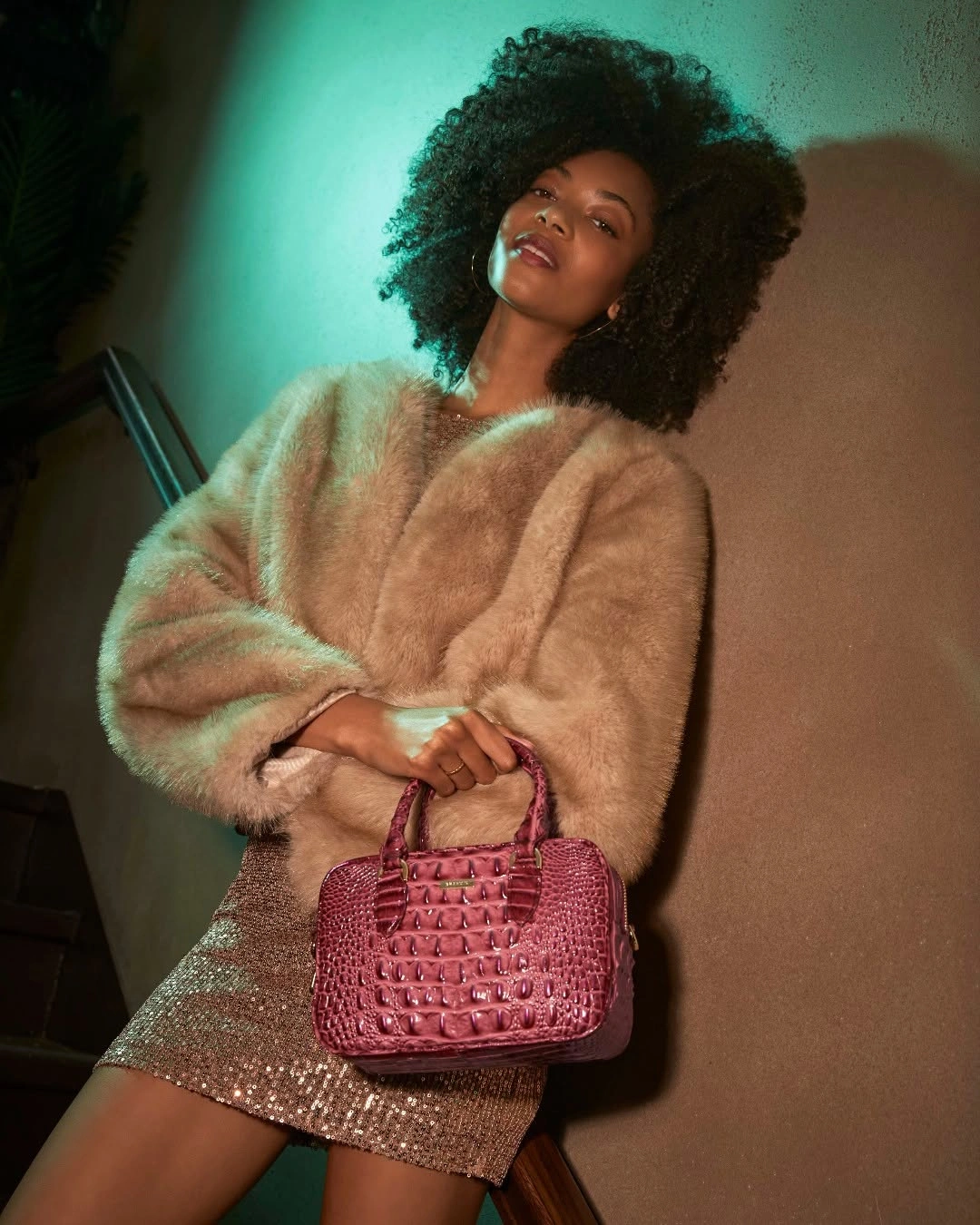 September fashion trends 2026 Fuzzy Sweater With Glitter Mini Skirt