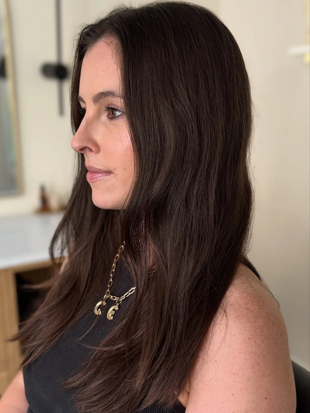 September hairstyles ideas 2026 Long Brunette Layers With Smooth Finish
