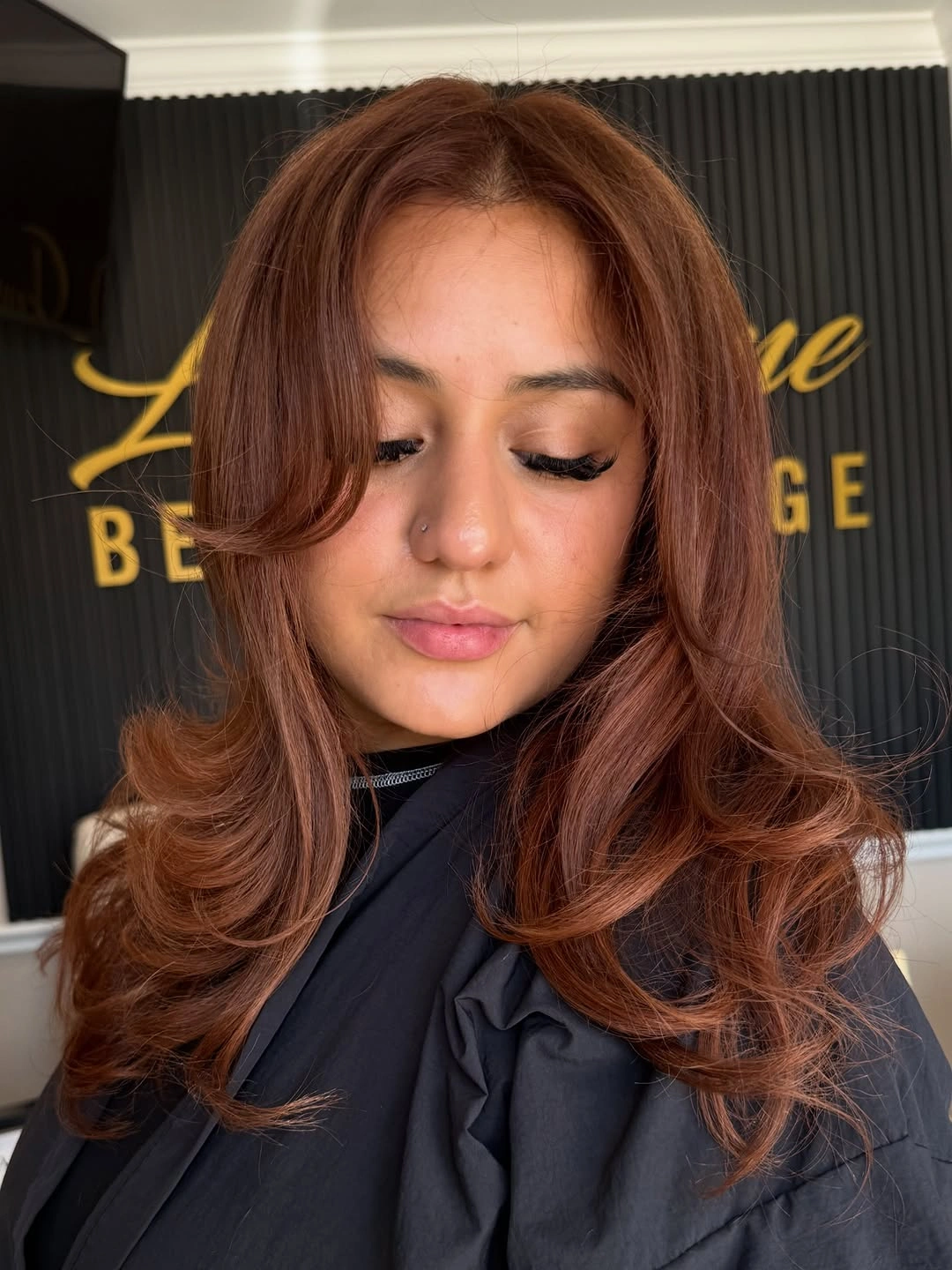 September hairstyles ideas 2026 Auburn Butterfly Layers With Curved Ends