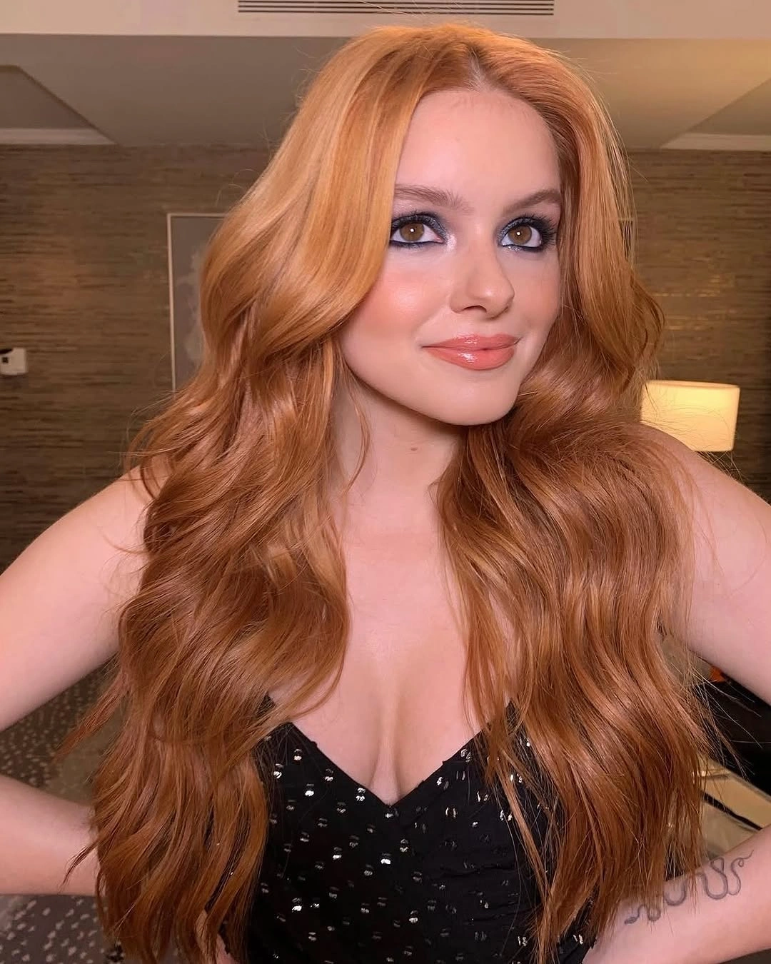 September hairstyles ideas 2026 Long Copper Waves With Center Part