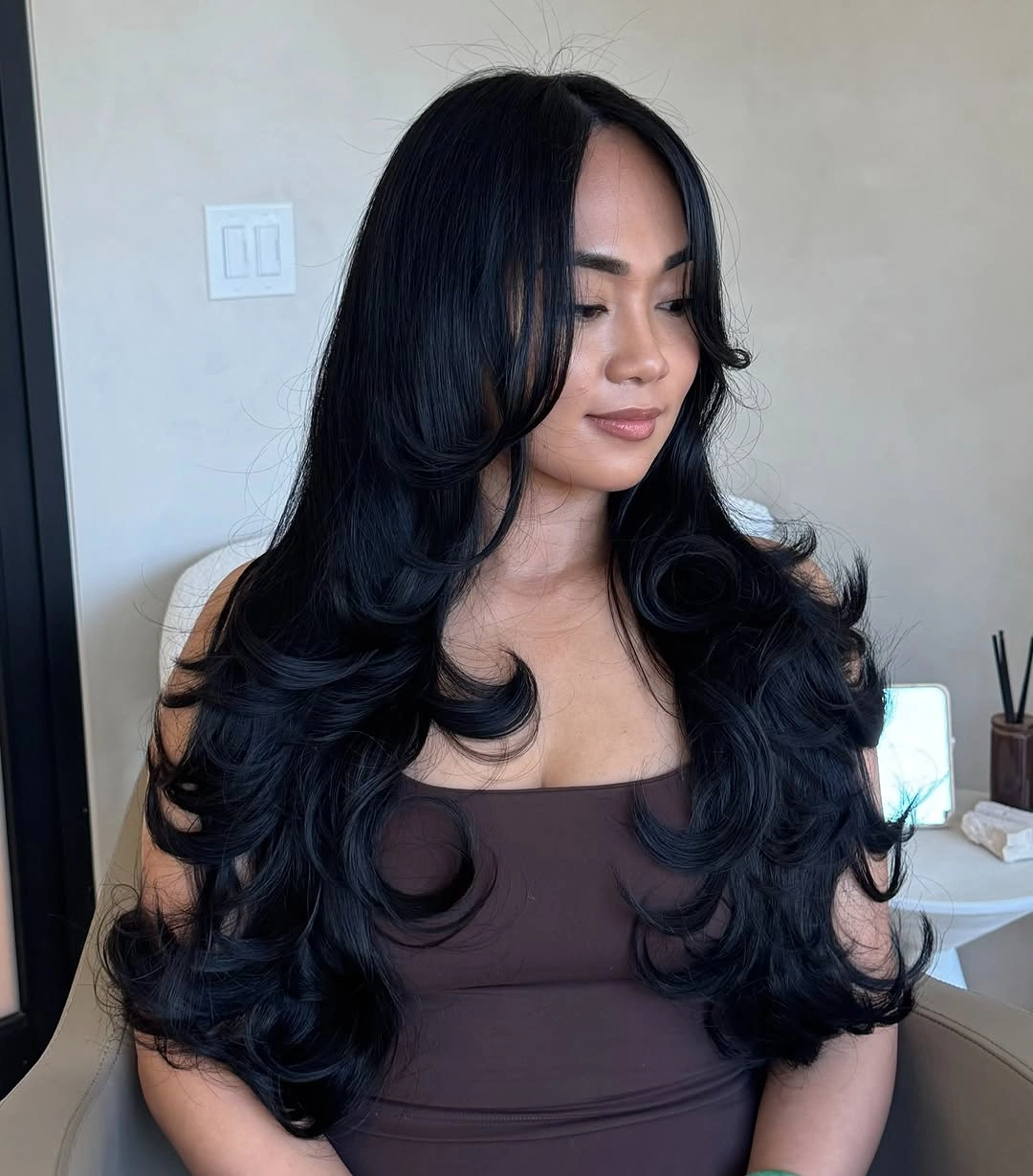September hairstyles ideas 2026 Glossy Long Layers With Rounded Ends