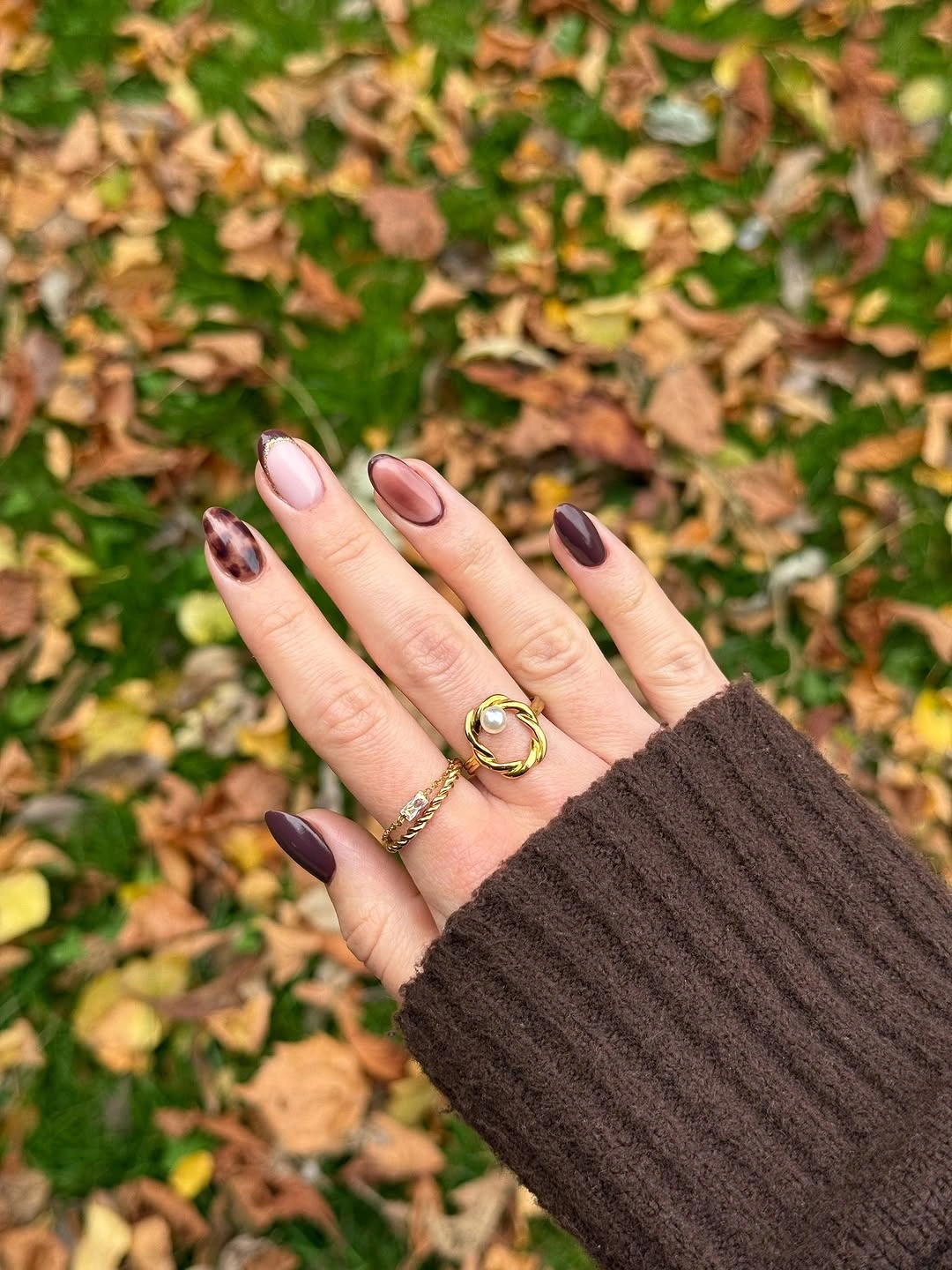 September nail designs 2026 Outdoor Purple Accent Nails With Nude Gloss
