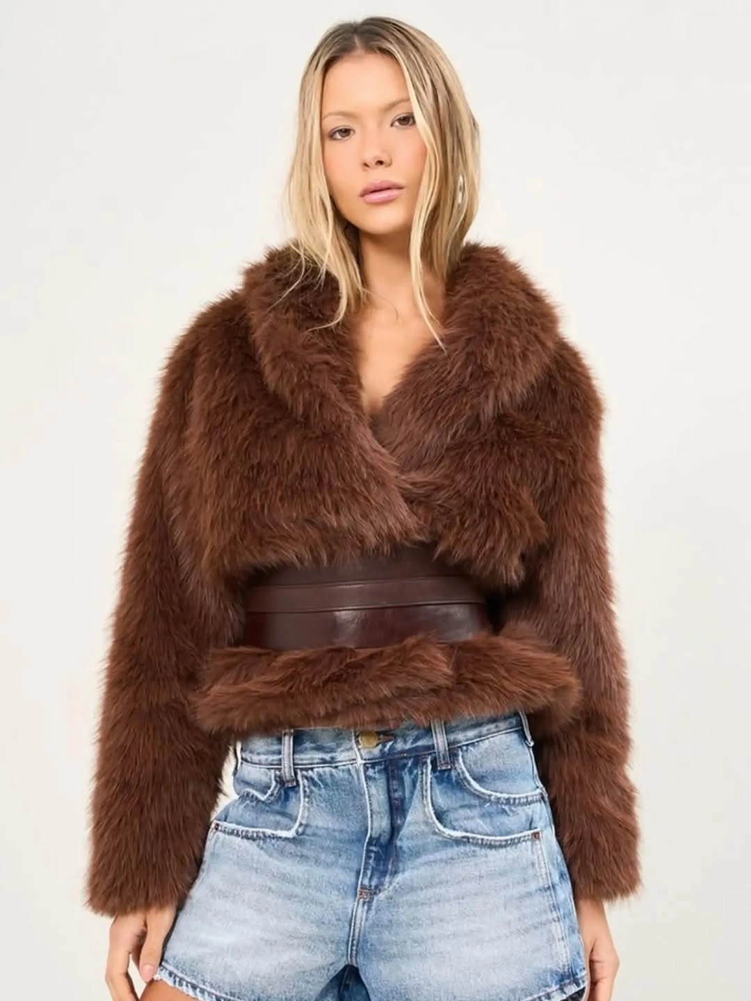 shaggy jacket Chocolate Brown Layers That Feel Rich and Timeless