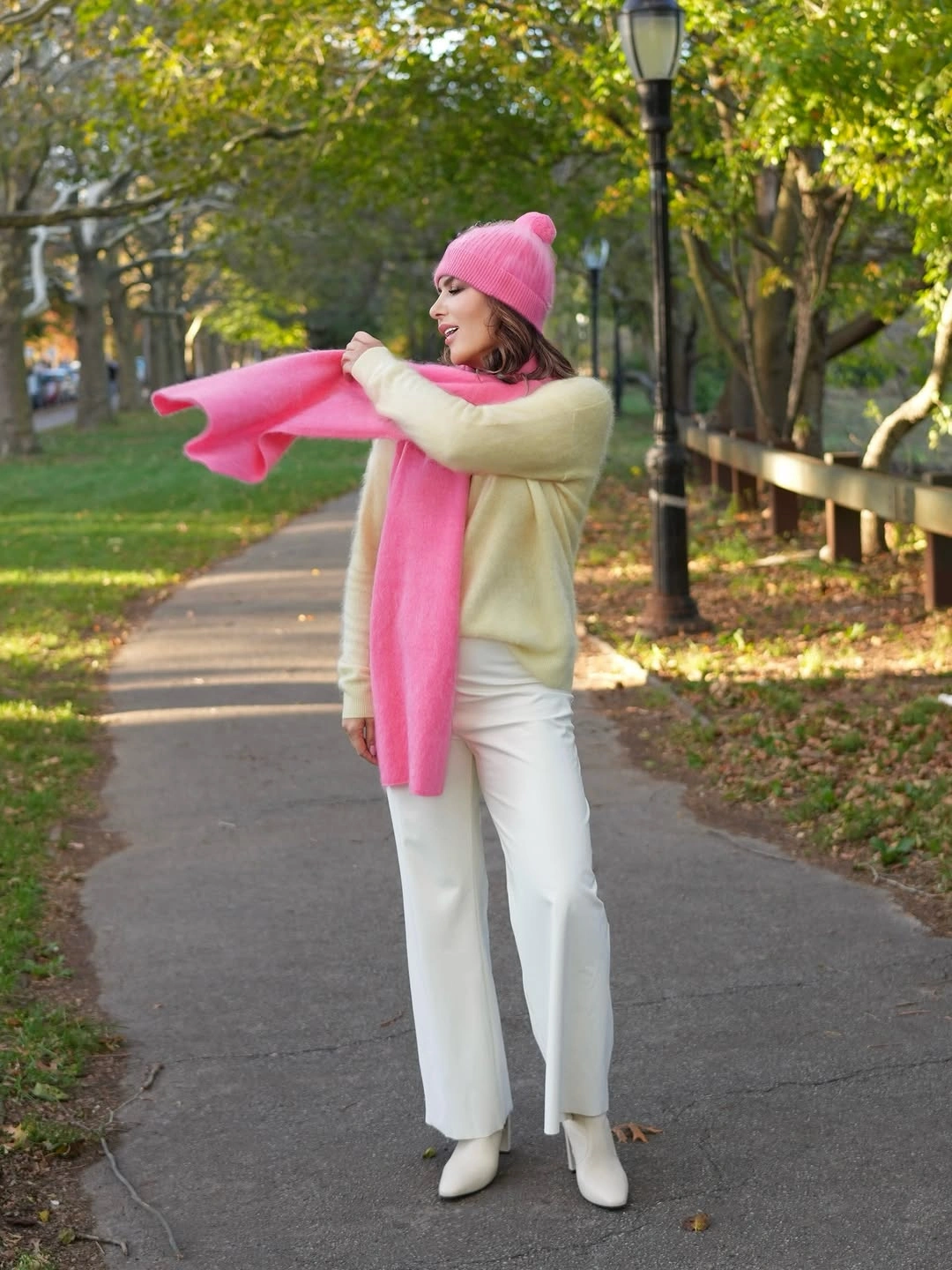 what are must-have fall outfits for 2026 Soft Pink Accessories Make Neutral Fall Outfits Feel Fresh