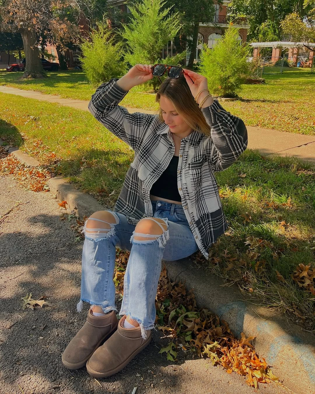 what are the best fall outfits for casual days? Cozy Plaid Layers for Relaxed Weekend Comfort
