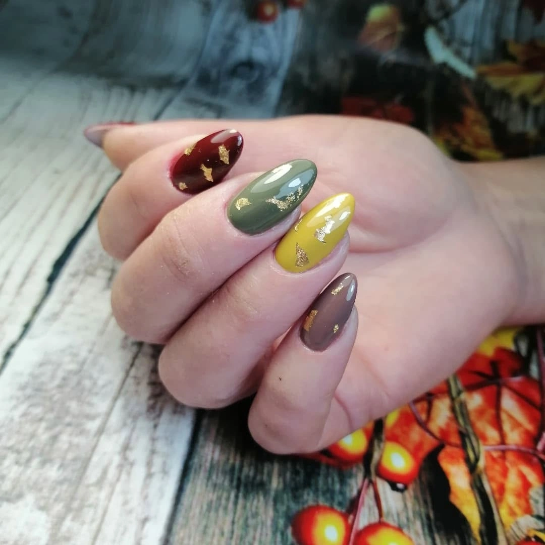 Burgundy, Olive, and Mustard in One Short Palette