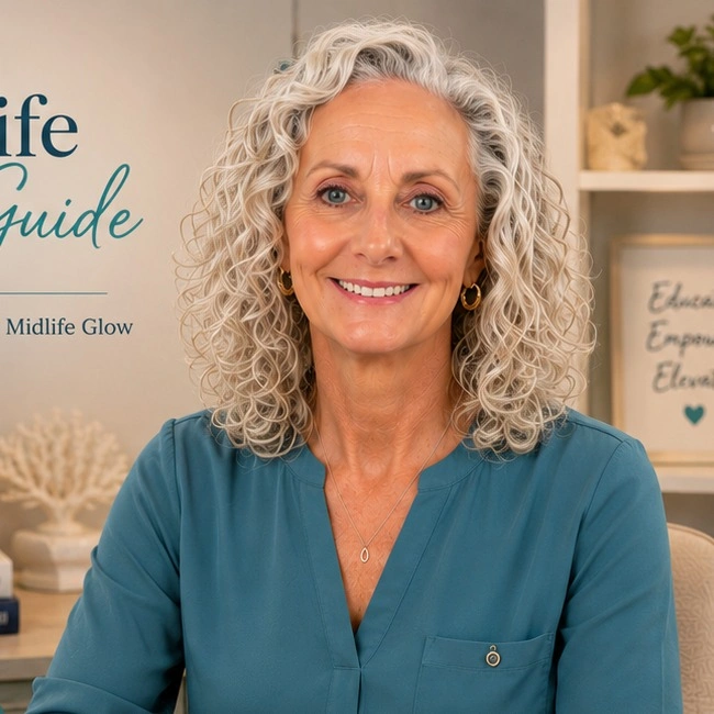 Shoulder length silver curls with rounded side volume